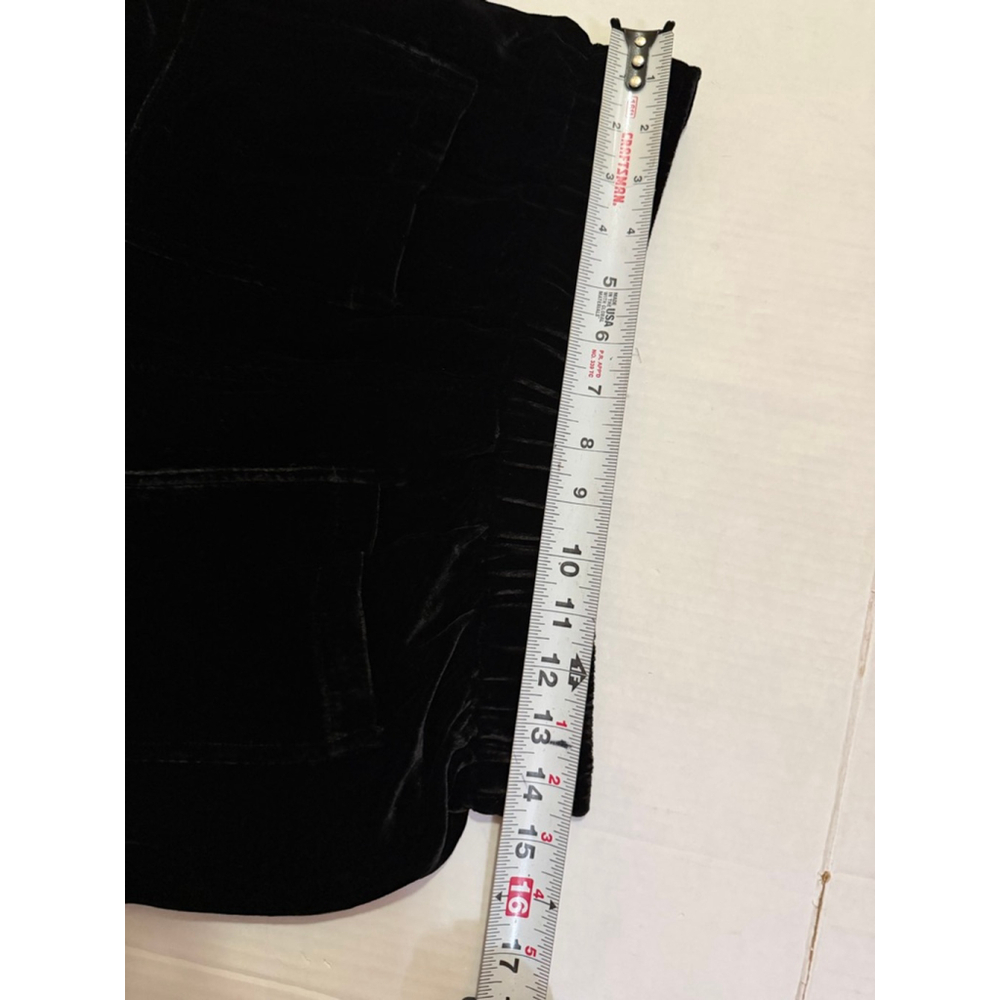 NWT JOHNNY WAS $328 (S) Steffania WIDE LEG EMBROIDERED VELVET PANTS BLACK - Picture 5 of 11